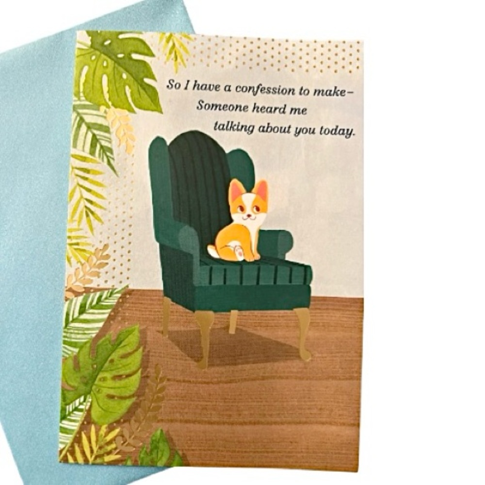 Tropical Prayer Corgi Dog Card